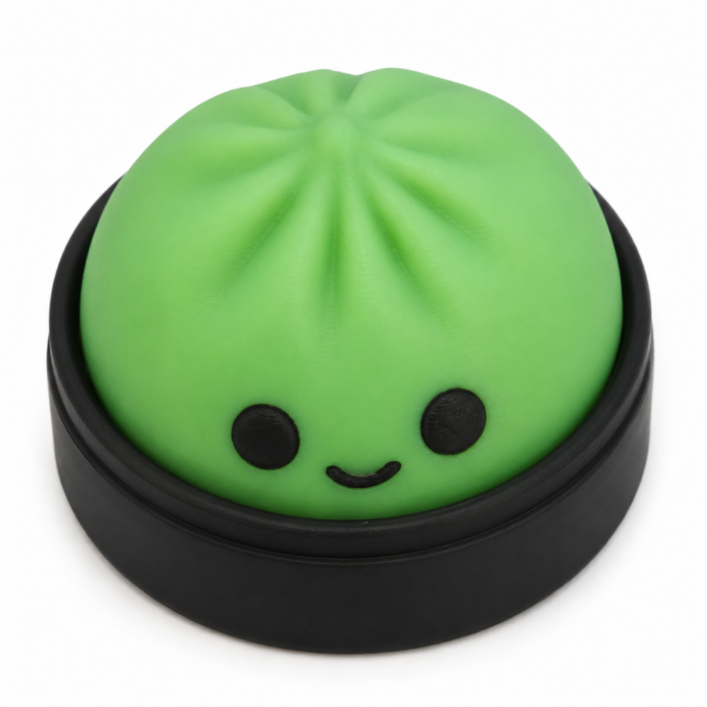 Halloween Green/Black Dumpling Clicker